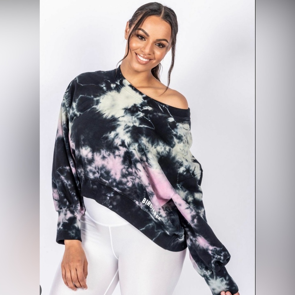 BIRDIEBEE Good Vibes High Low Sweatshirt